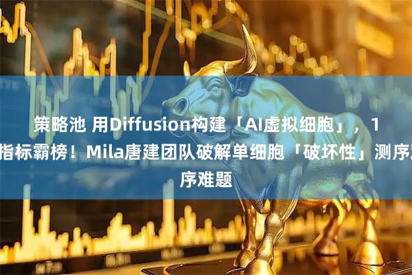 策略池 用Diffusion构建「AI虚拟细胞」，14项指标霸榜！Mila唐建团队破解单细胞「破坏性」测序难题